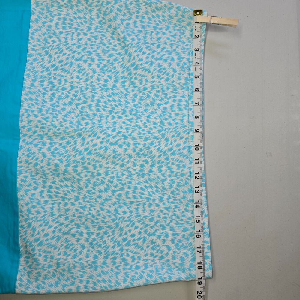 Michael Kors Stretch Cotton Turquoise Animal Print Satin Lined Mini Skirt 16 - Picture 4 of 6